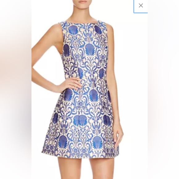 Alice + Olivia Carrie Jacquard Print Dress Size 6. A45 - Picture 1 of 17